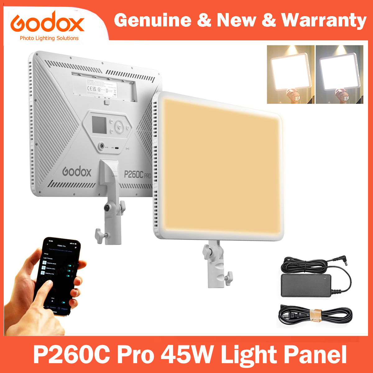 Photography Lighting Youtube - Godox P260C Pro LED Panel Świetlny