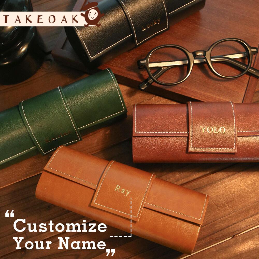 Vintage Photography Lighting - Personalizowane etui na okulary ze skóry