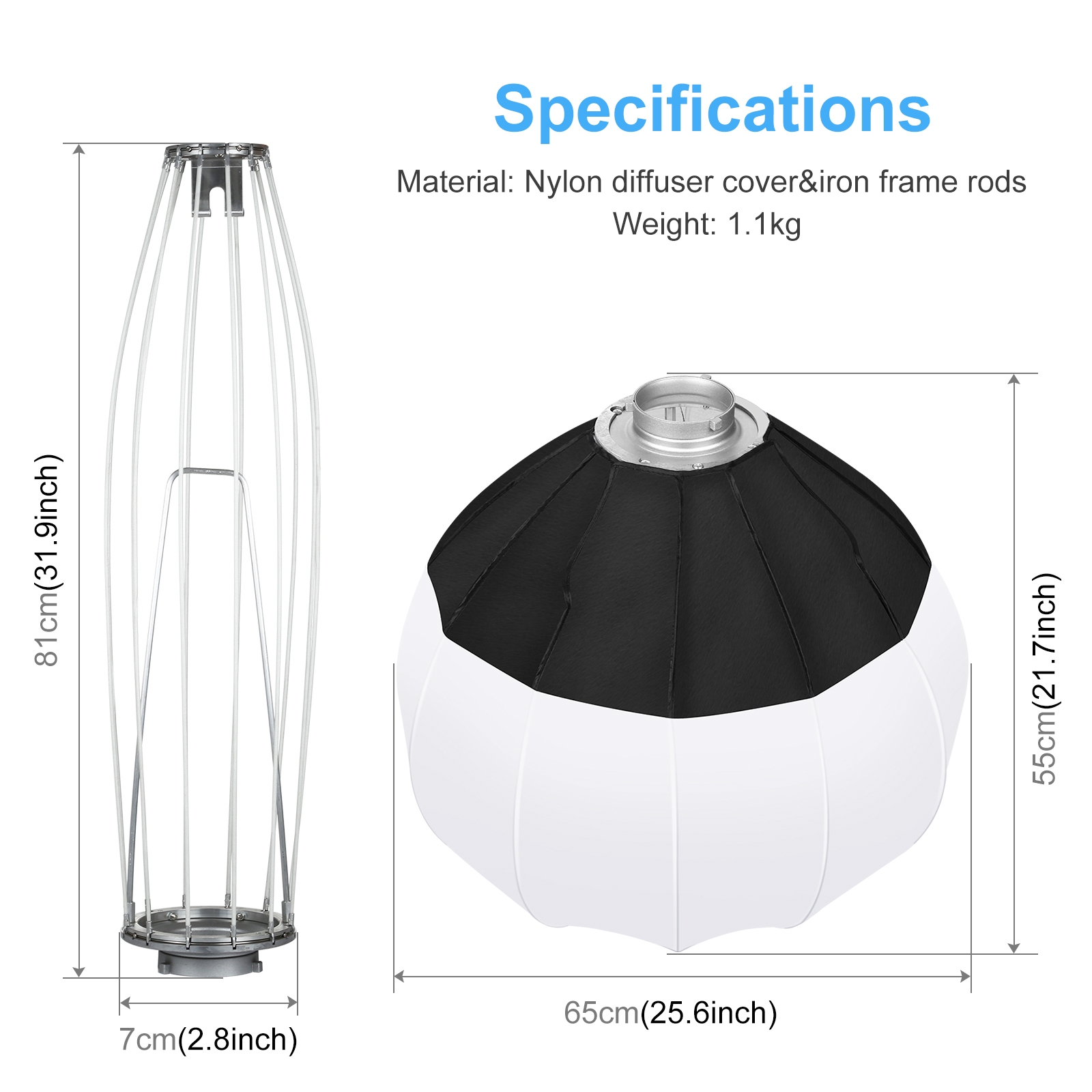 PULUZ 65cm składana latarnia S – Photography Lighting Flash recenzja i cena