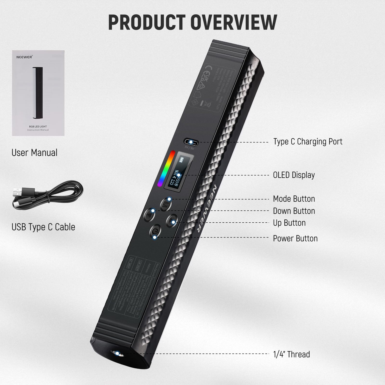 NEEWER RGB Light Wand z kontro – Photography Lighting Youtube recenzja i cena
