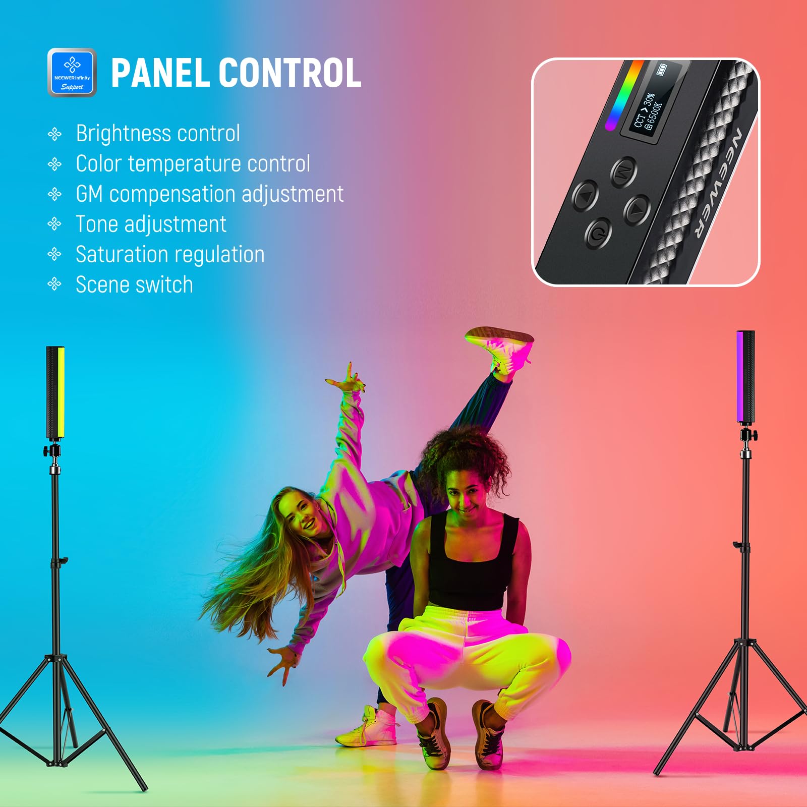 NEEWER RGB Light Wand z kontro – Photography Lighting Youtube recenzja i cena